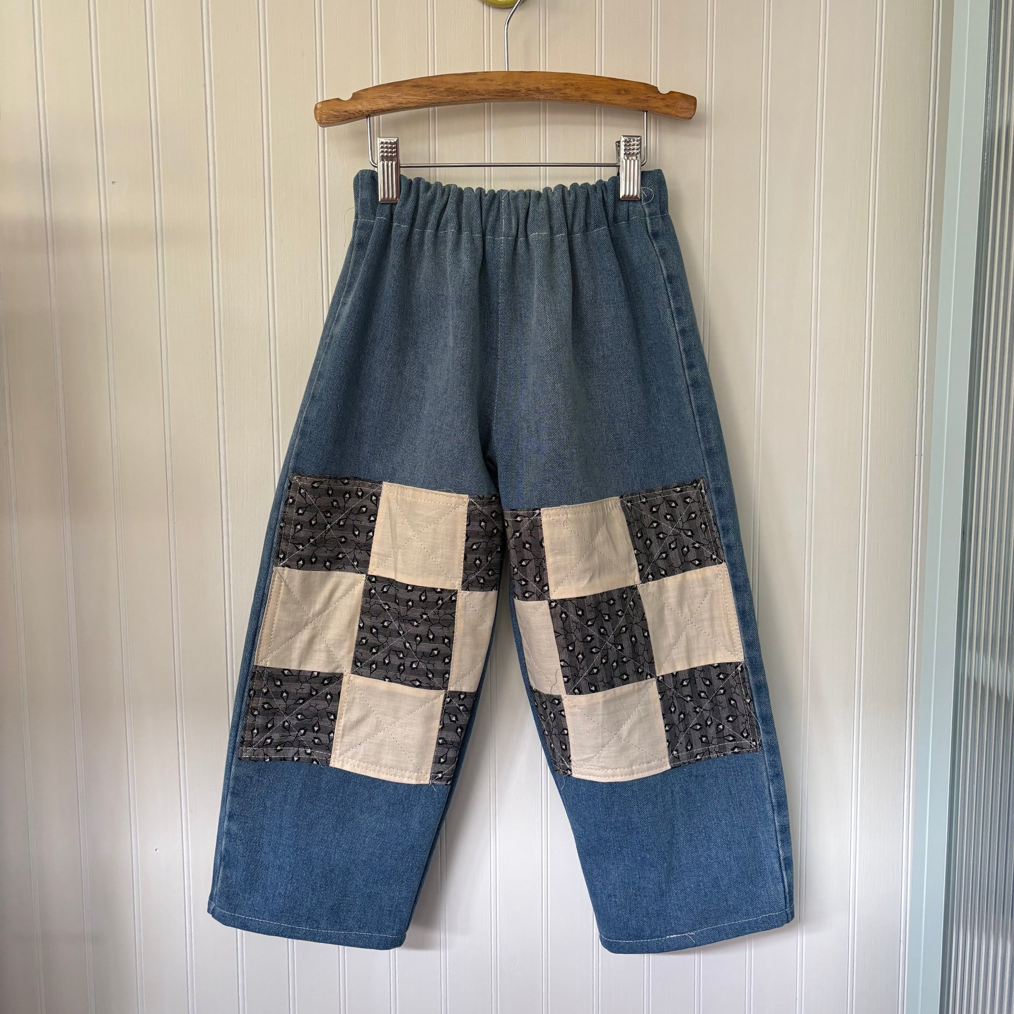 Quilt patch knee patch denim - 5Y