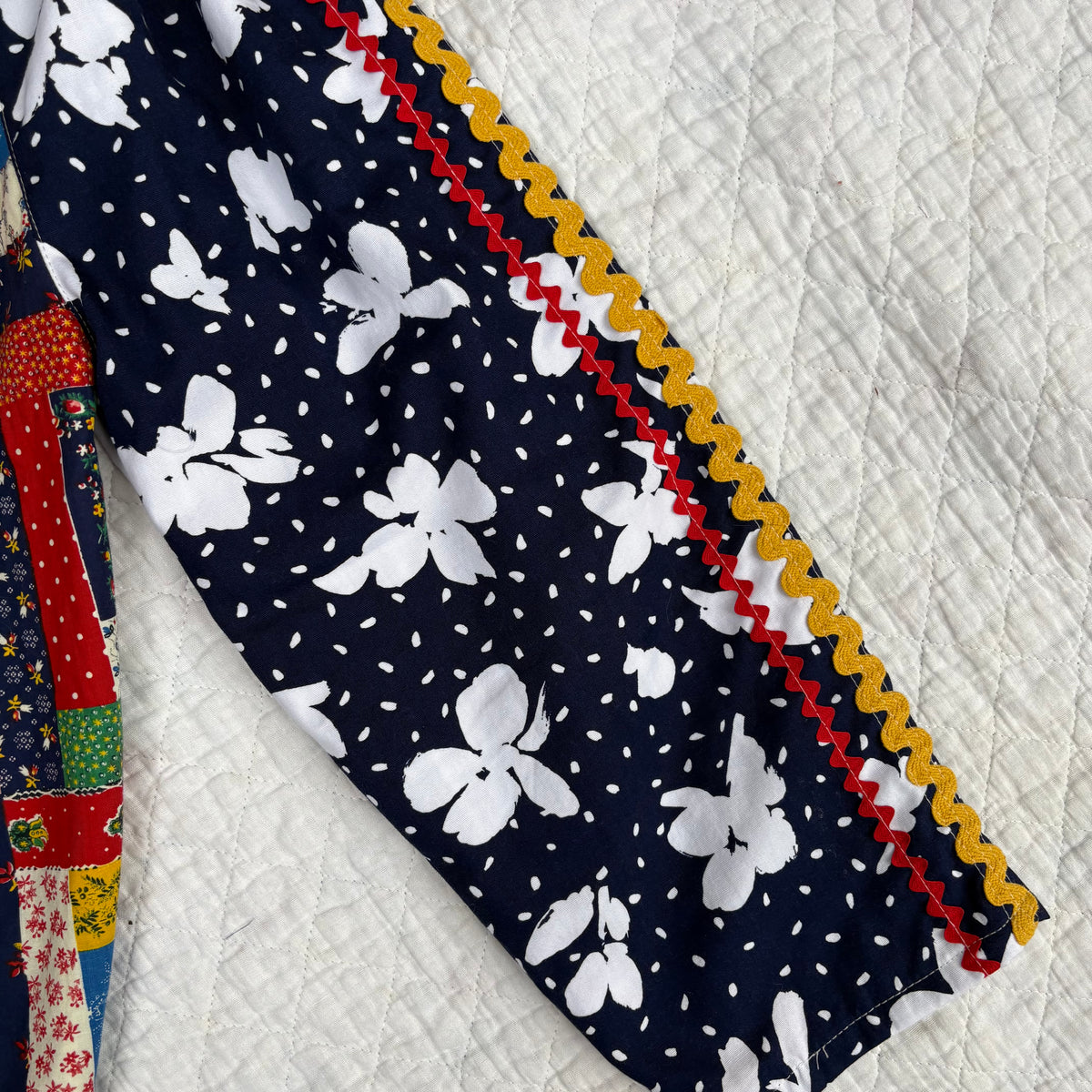 Log cabin mix print pants - 4Y