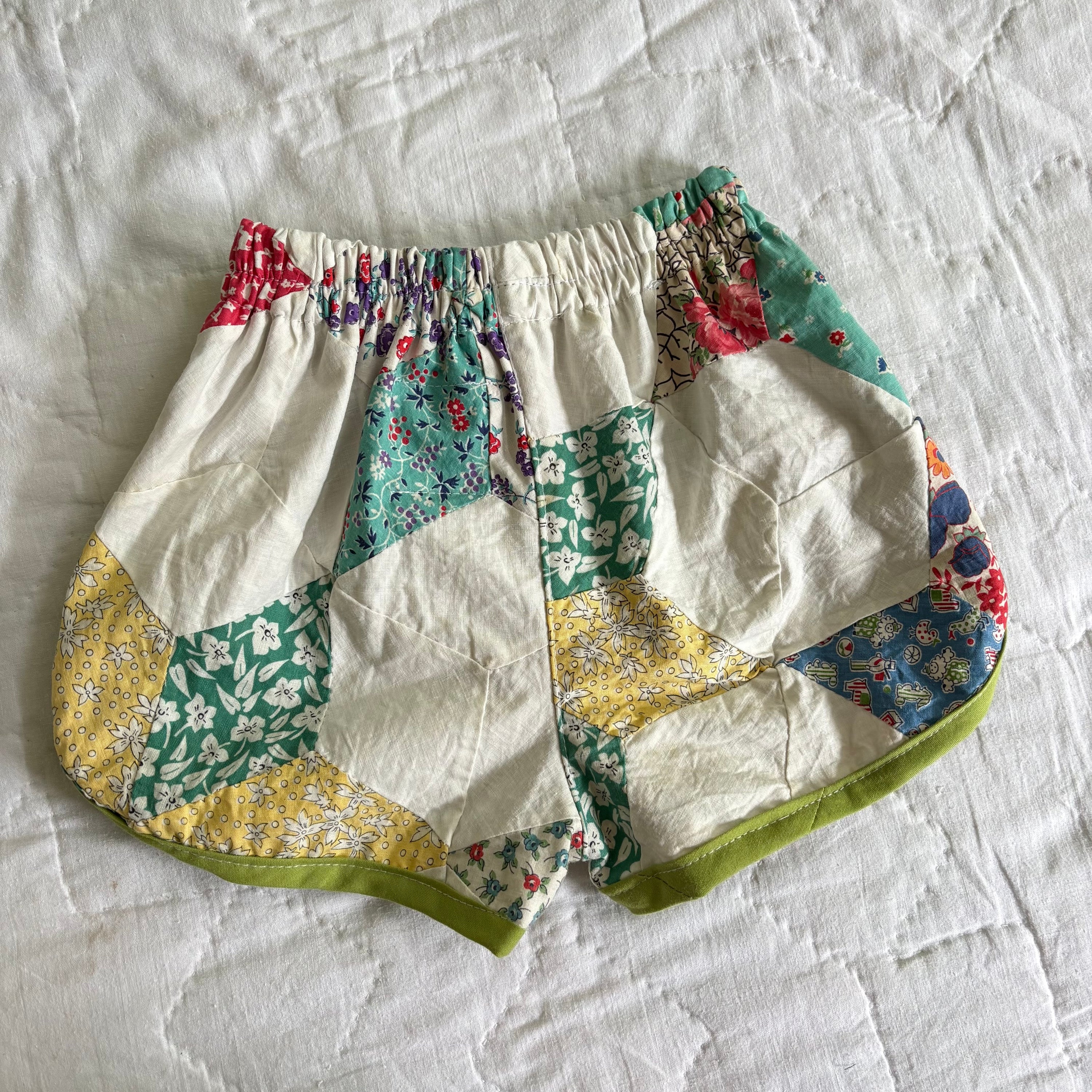 Quilt top track shorts - 2T
