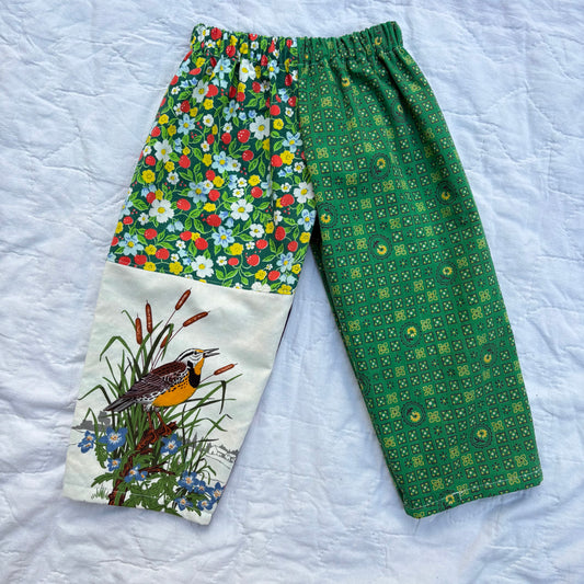 Wildlife mix print pants - 3T
