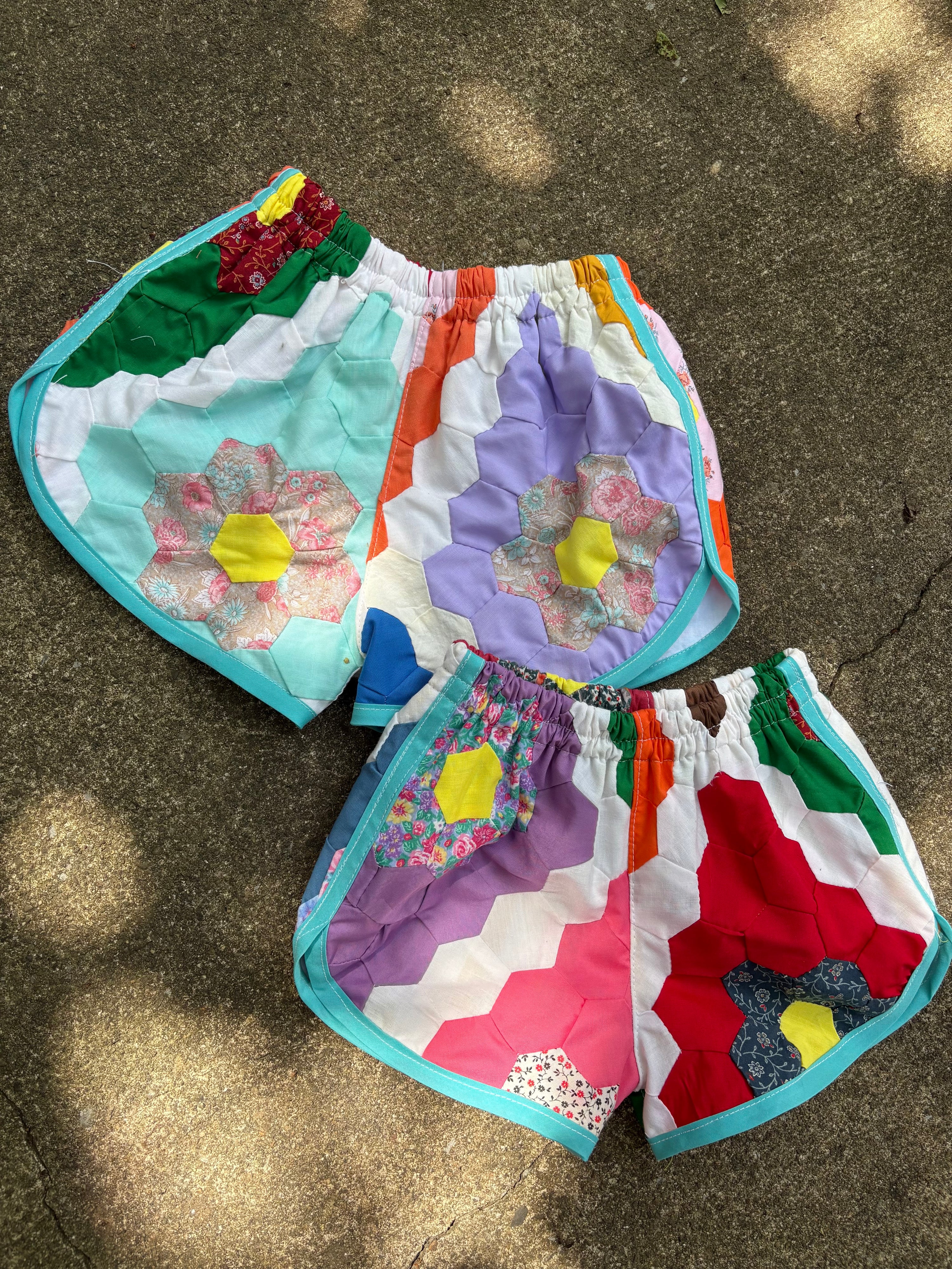Honeycomb track shorts - made to order