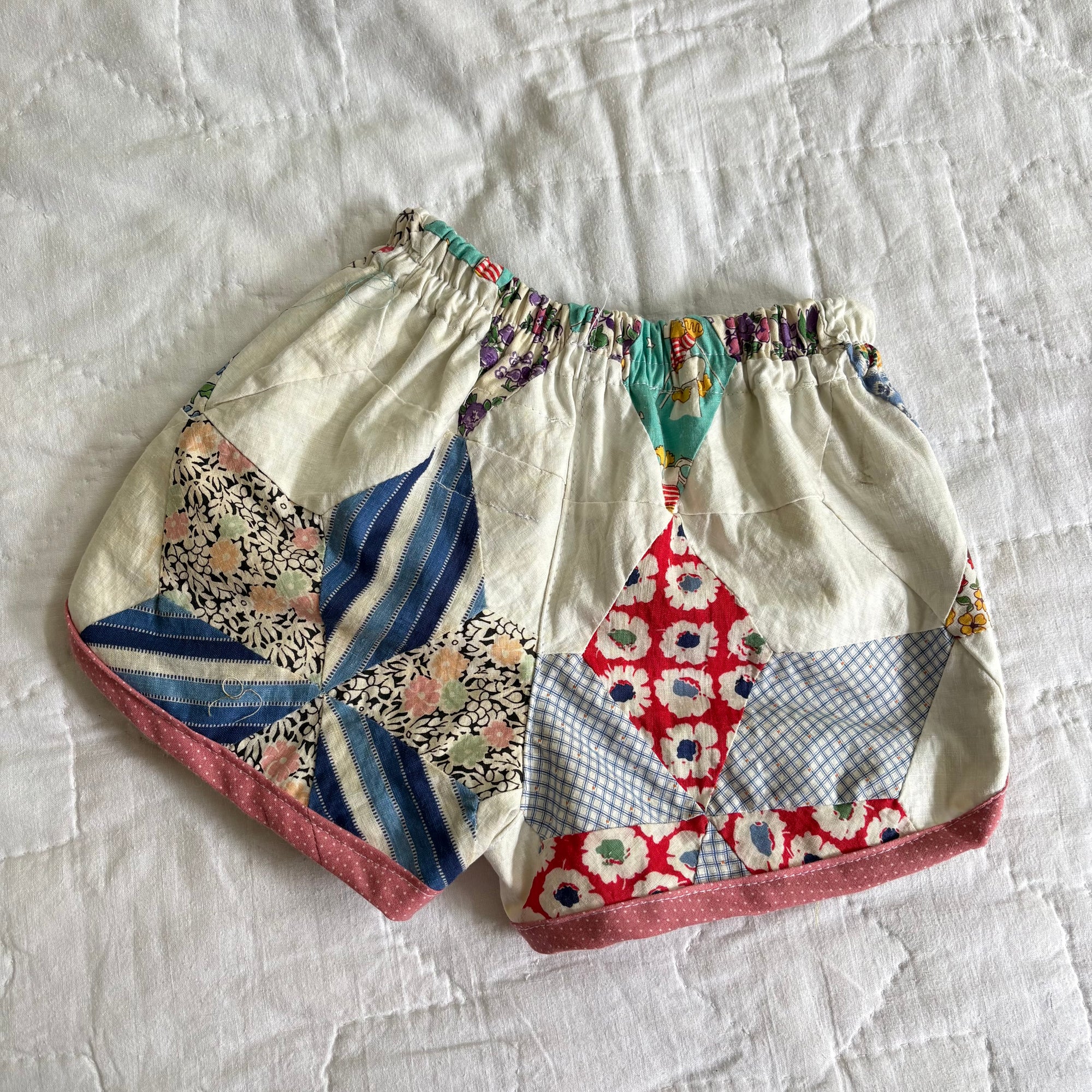 Quilt top track shorts - 3T
