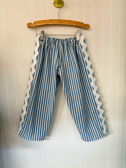 Jumbo ric rac denim pants - made to order