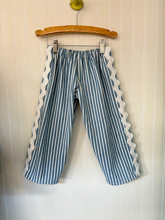 Jumbo ric rac denim pants - made to order
