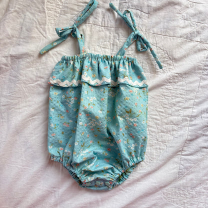 Ruffle bubble romper - 6/12m
