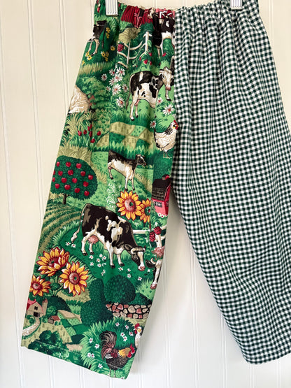 Farm mix print pants - made to order
