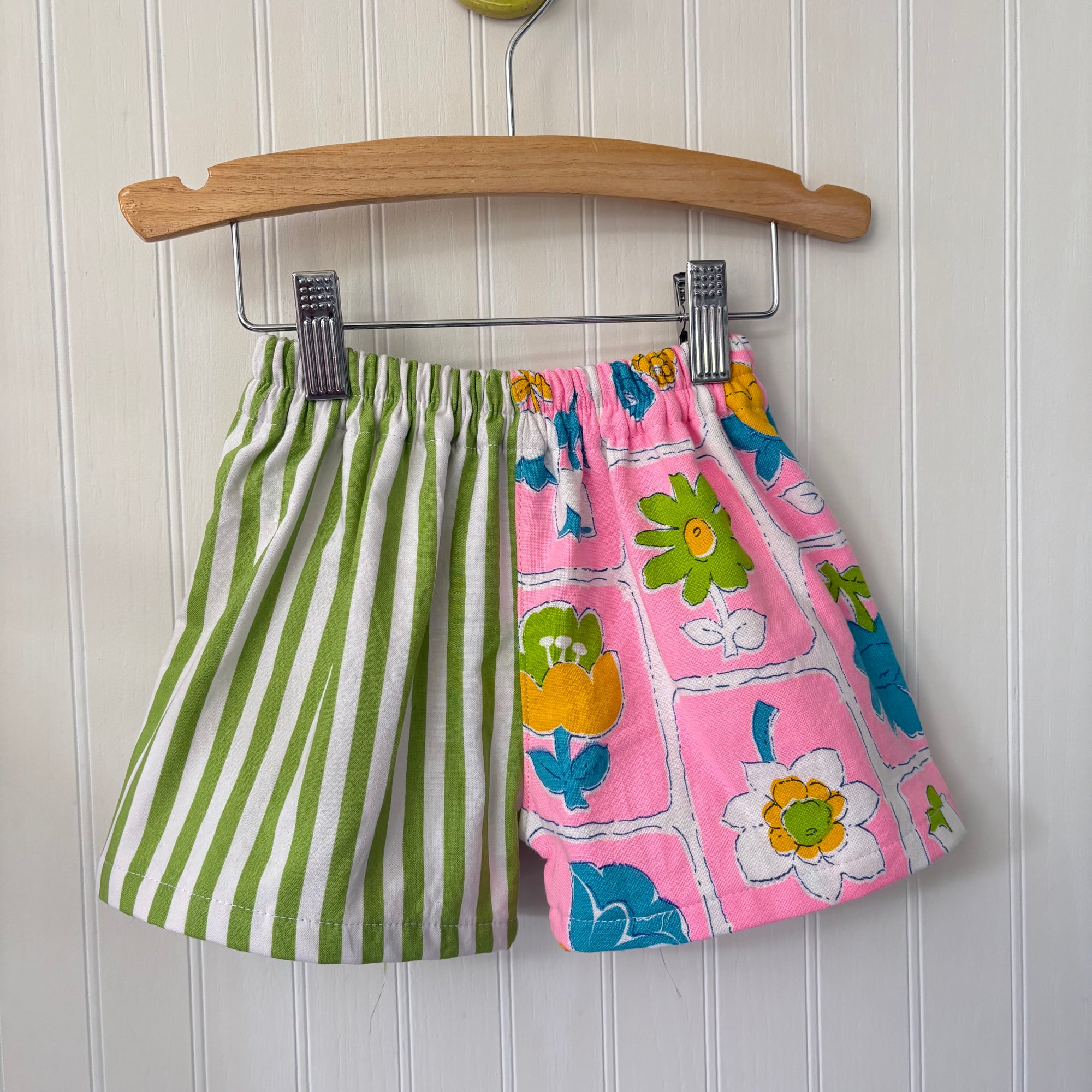 Bright floral mix print shorts - 2T