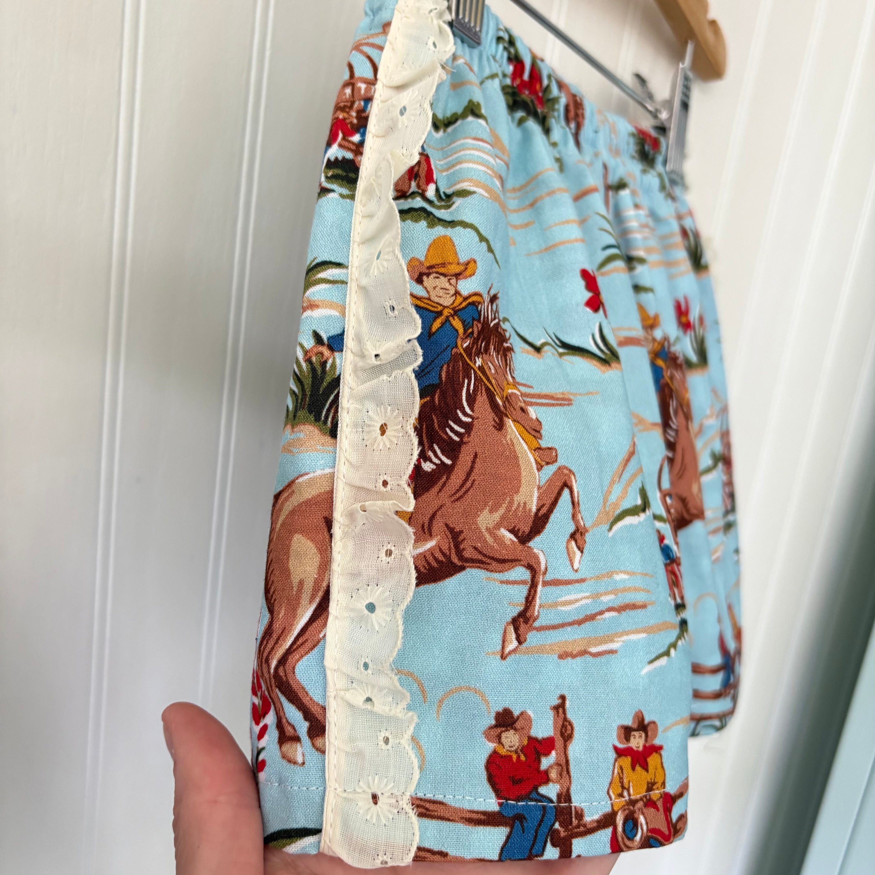 Rodeo ruffle shorts - made to order