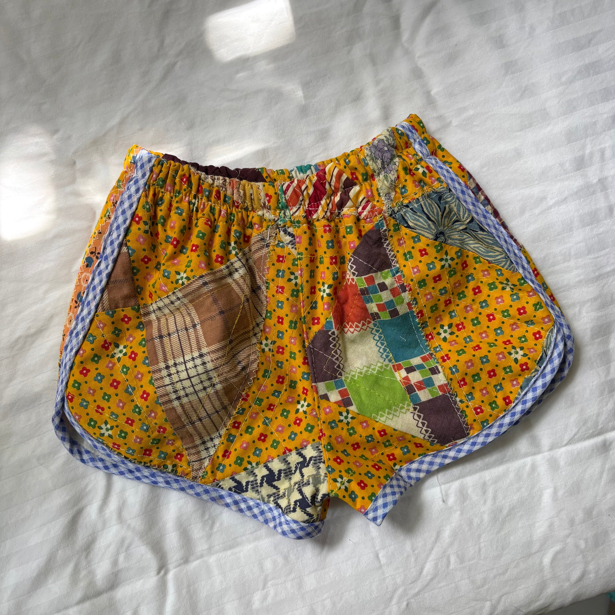 Quilt top track shorts - 2T