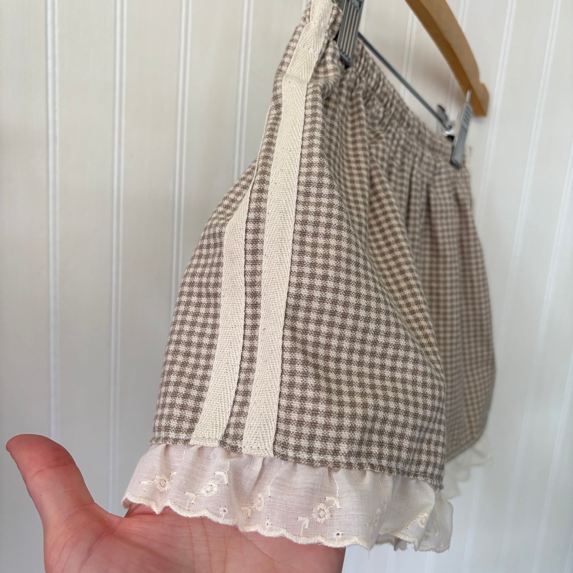 Sandy gingham ruffle shorts - 5Y