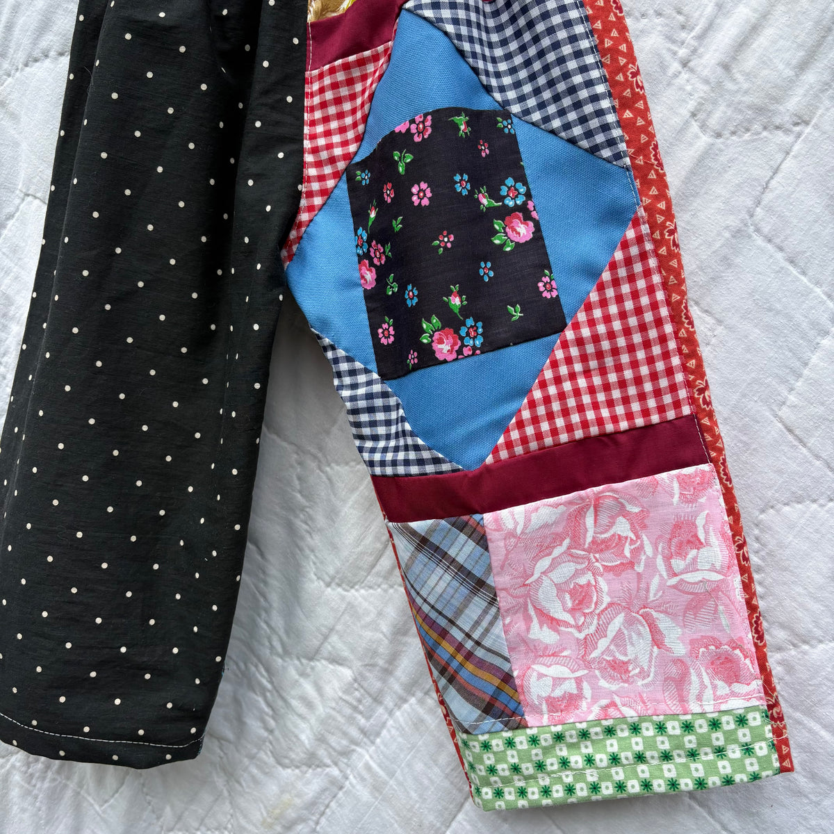 Quilt patch mix print pants - 2T