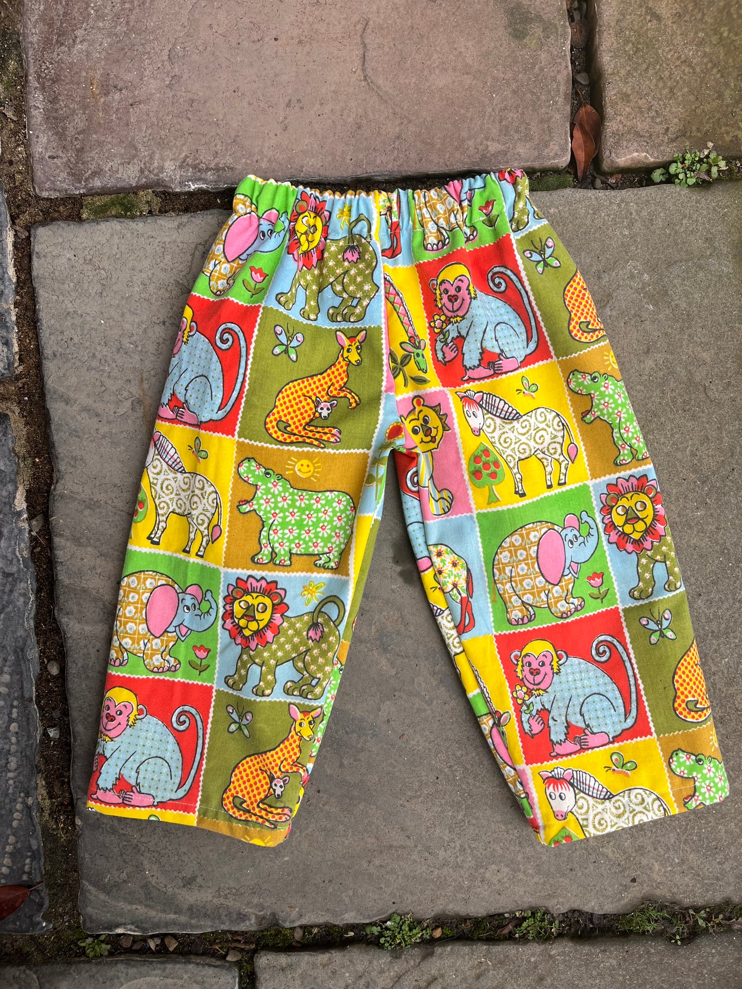 Bright zoo pants - made to order