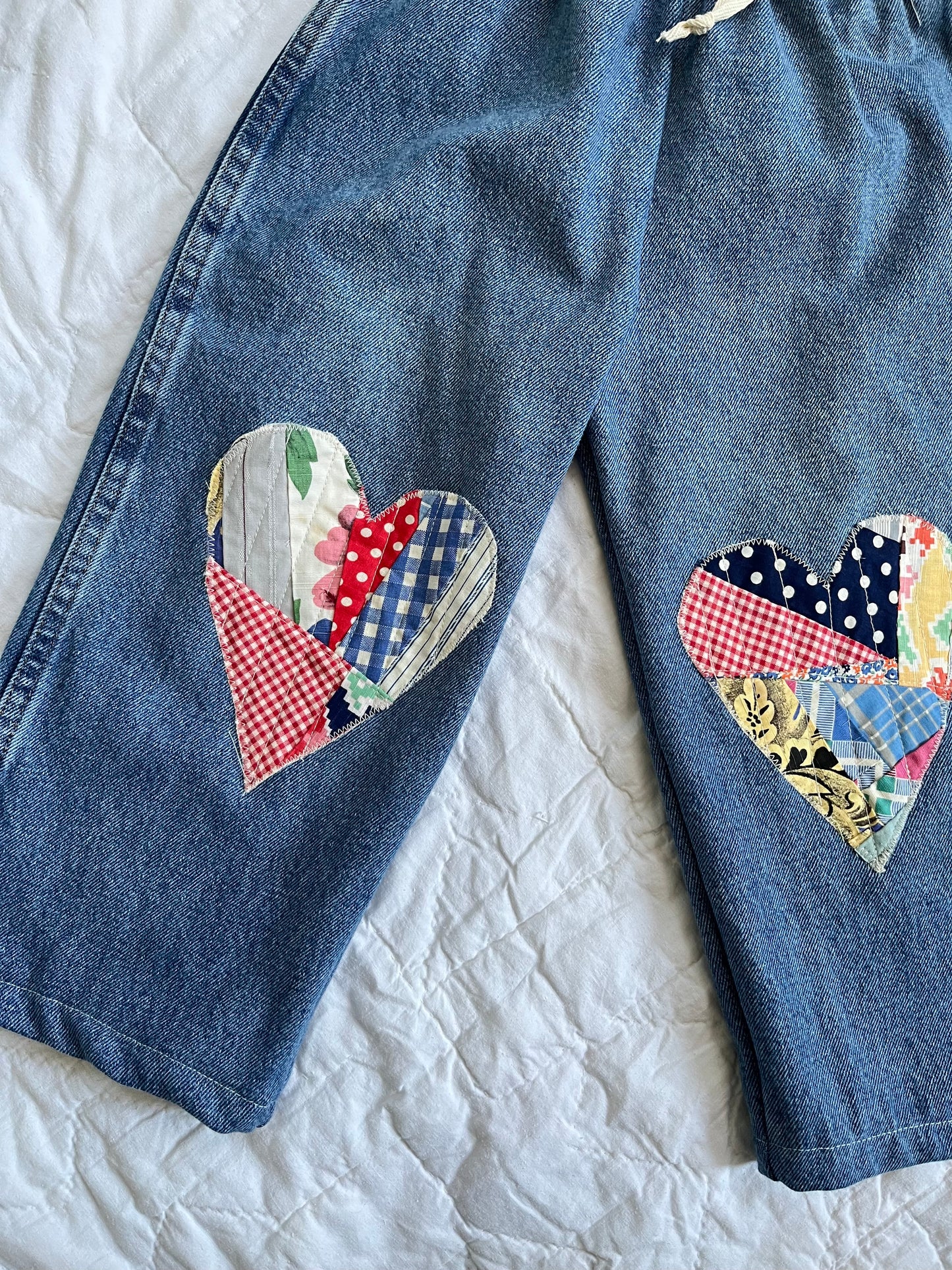 Heart patch jeans - 4t