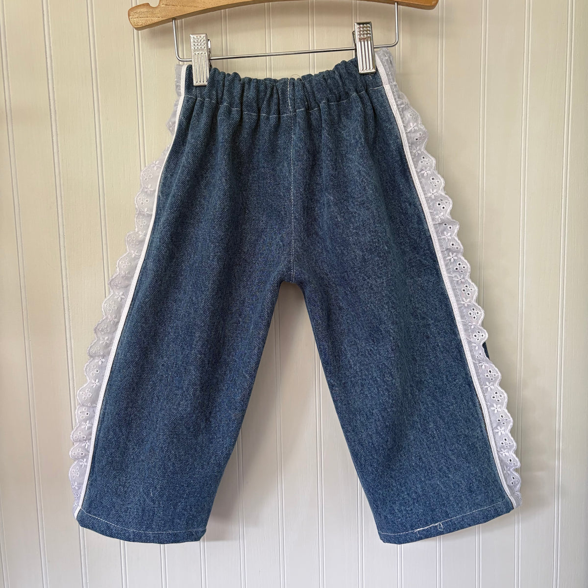 Eyelet trim denim - 2T