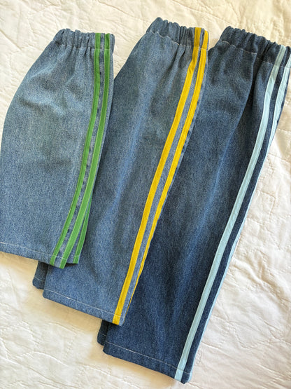 Track stripe jeans - made to order