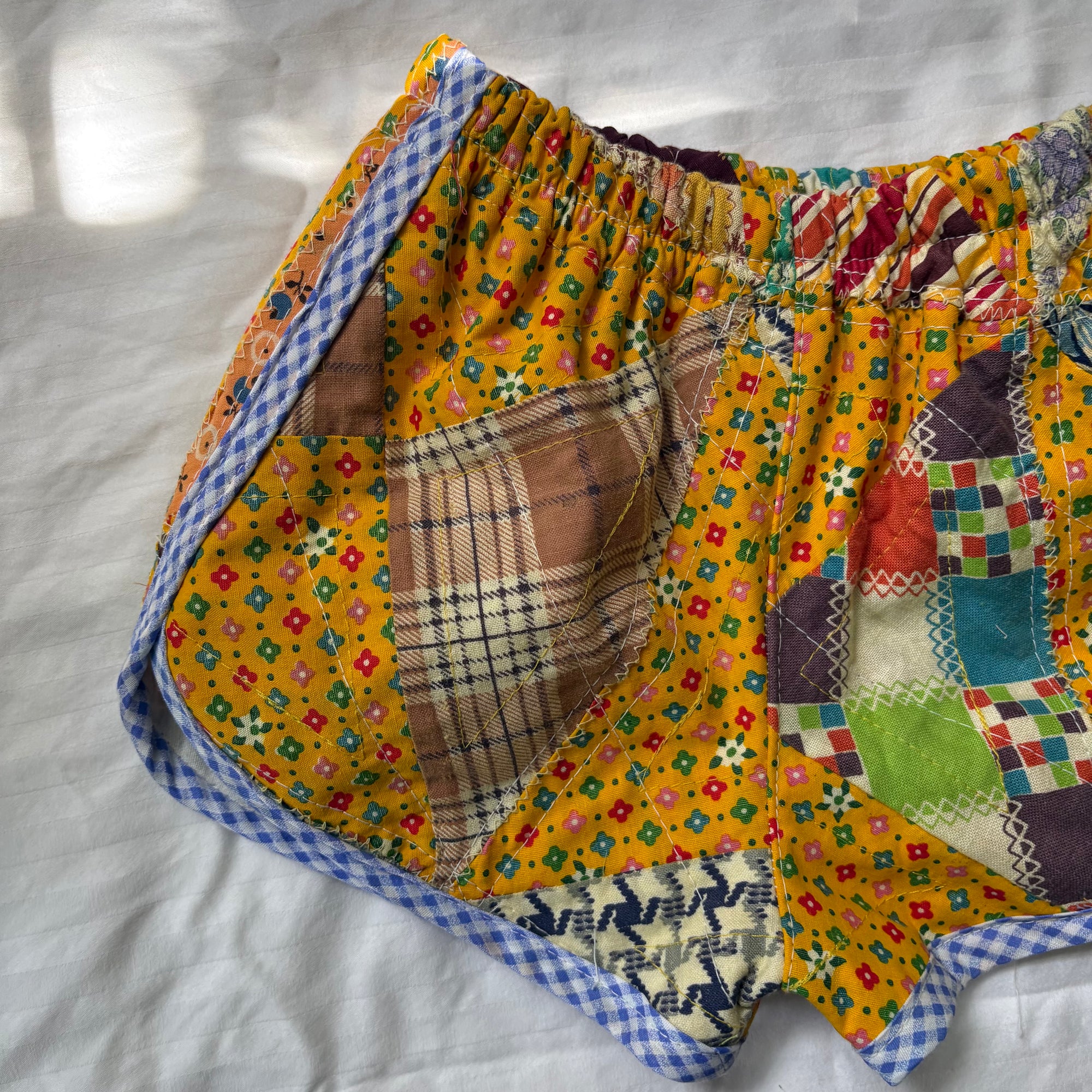 Quilt top track shorts - 2T