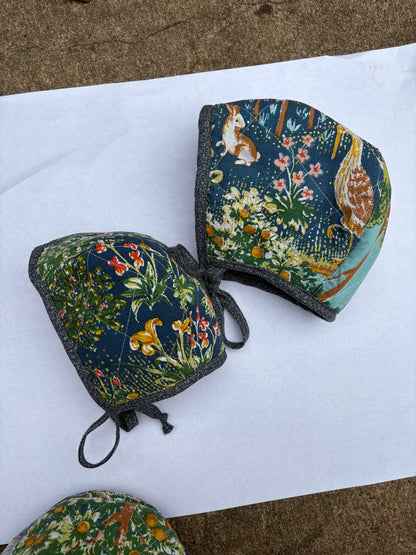 Enchanted forest bonnet - made to order