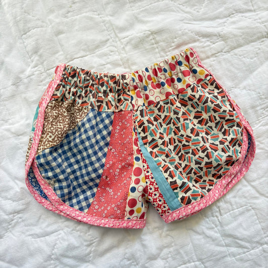 Quilt top track shorts - 3T