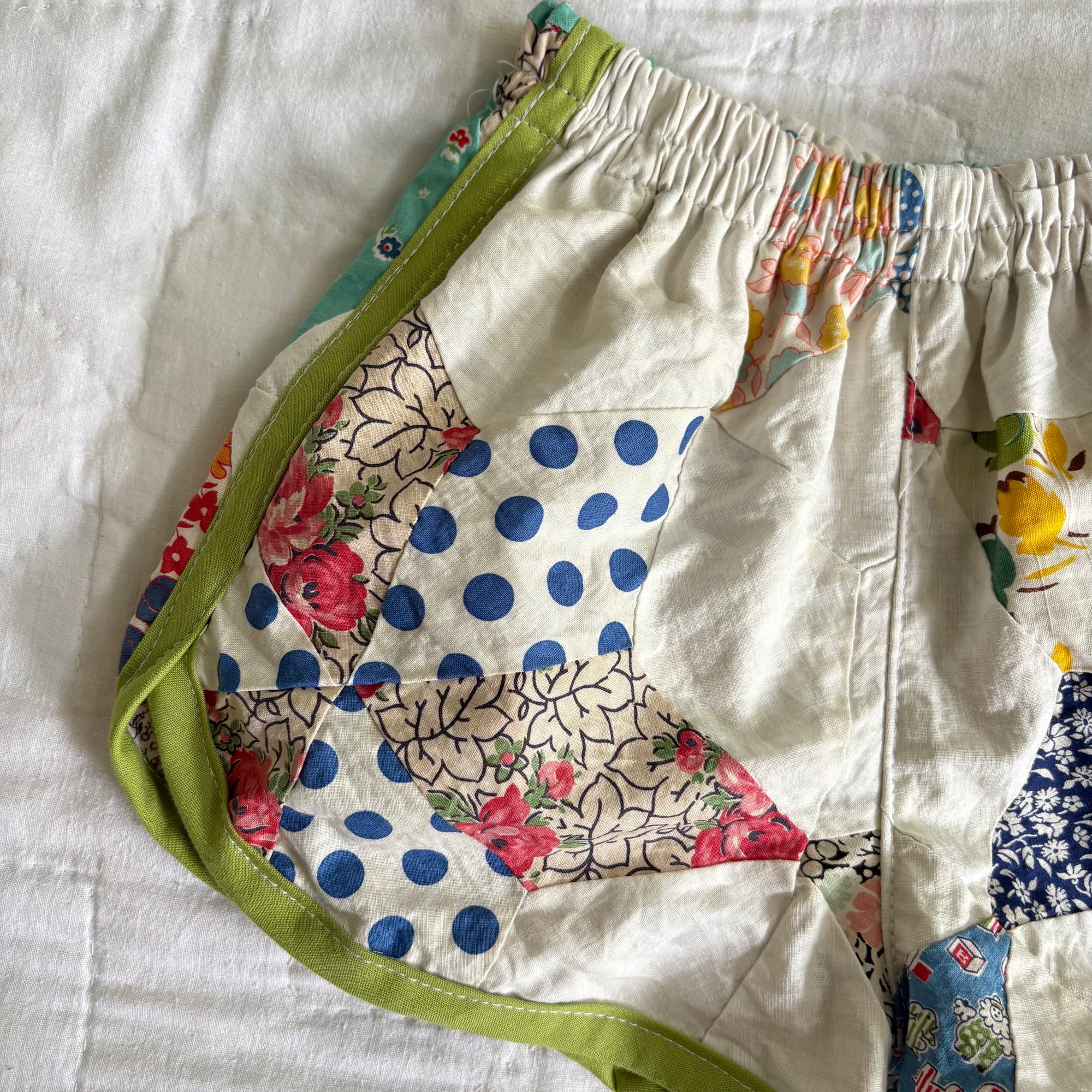 Quilt top track shorts - 2T