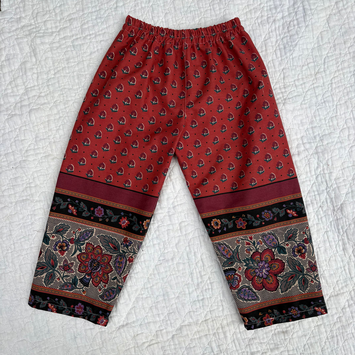 Victorian floral pants - 4Y