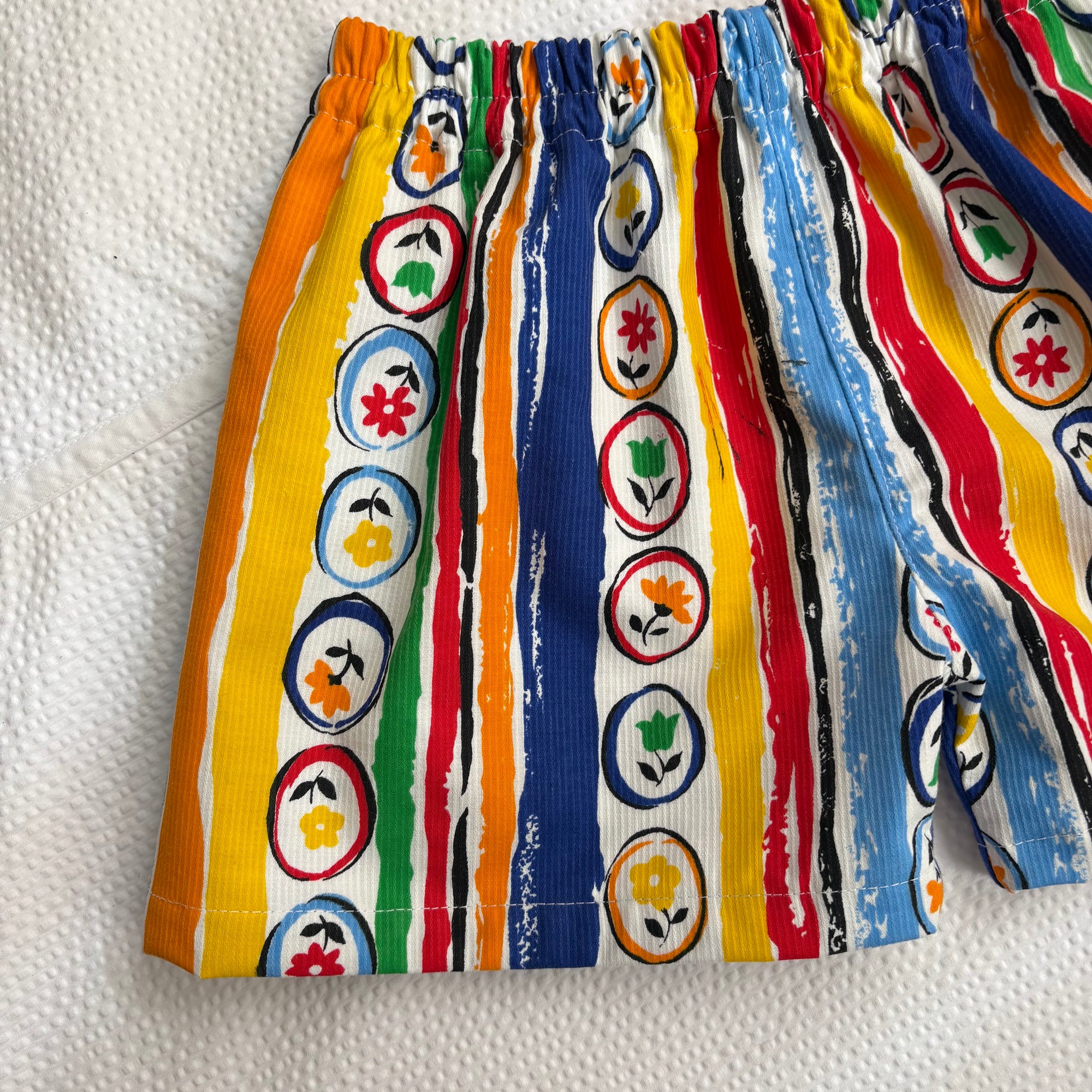 Doodle floral shorts - made to order
