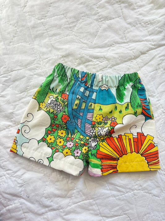 Groovy doodle shorts - 2T