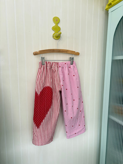 Maker’s choice heart mix print pants - made to order