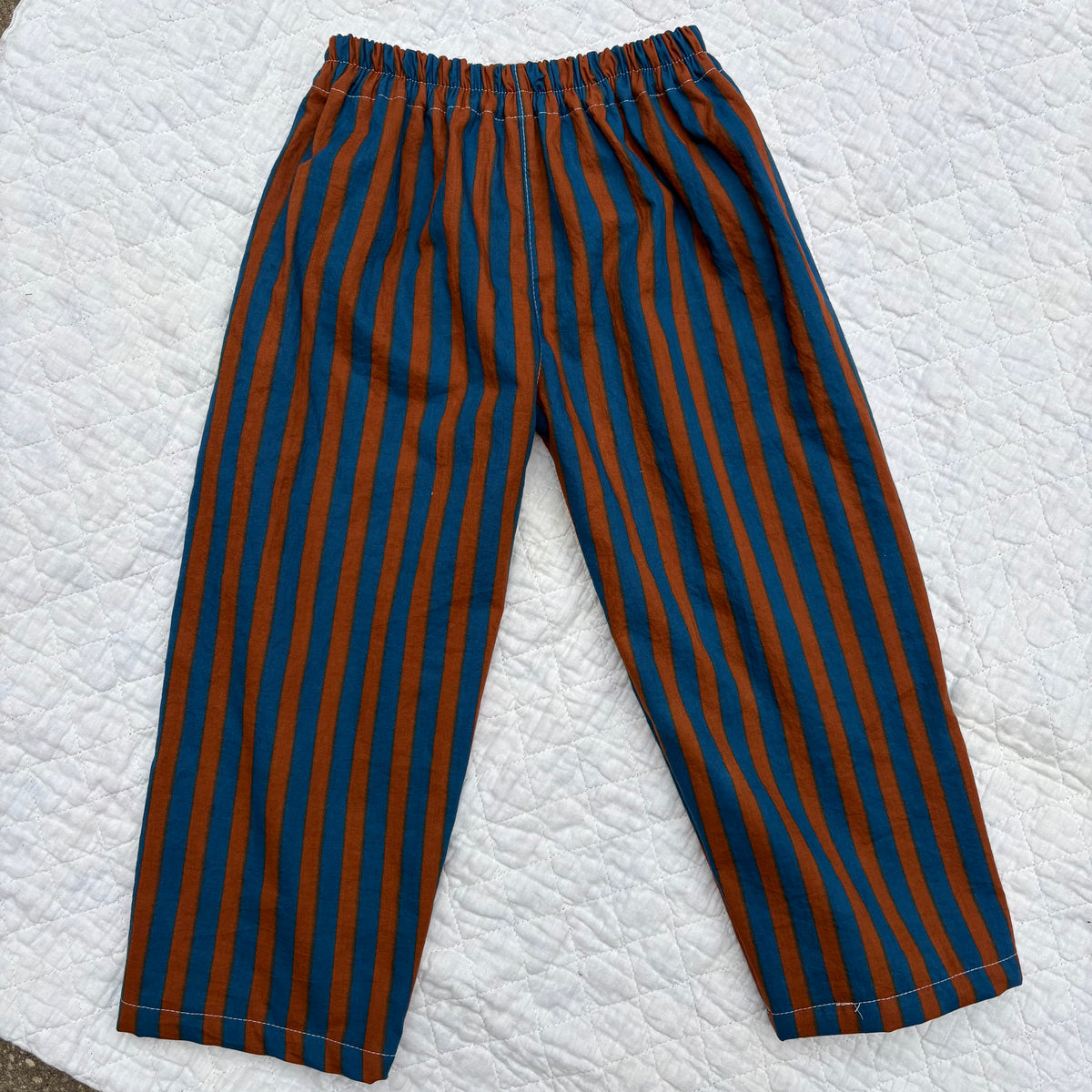 Mocha stripe pants - 5Y