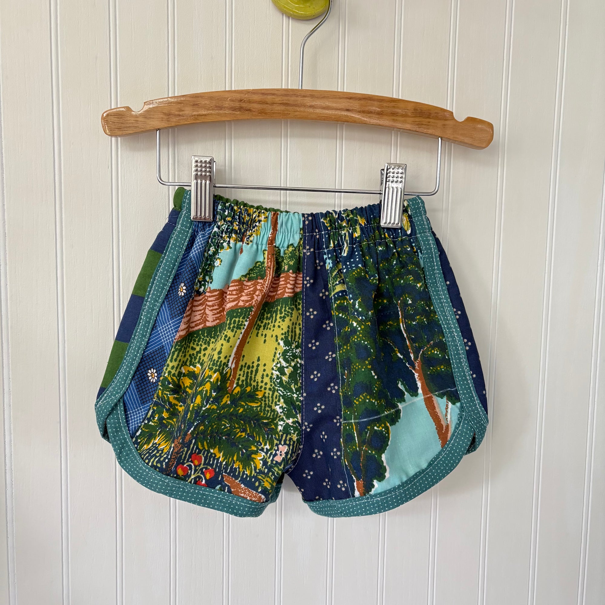 Patchwork track shorts - 2T