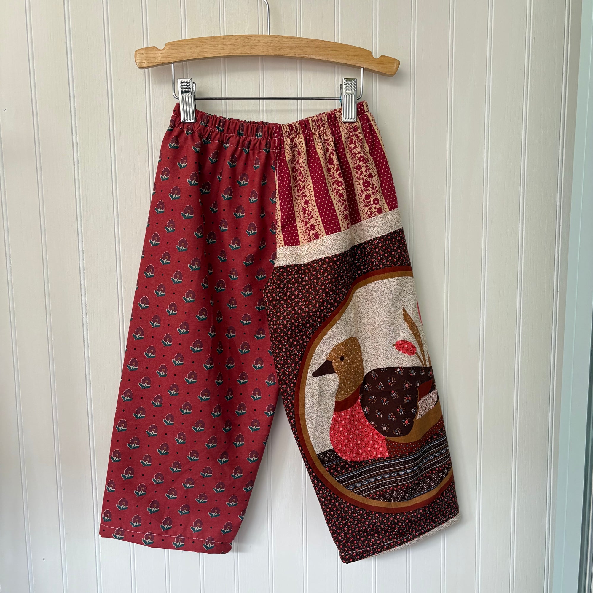 Mallard patchwork pants - 3T