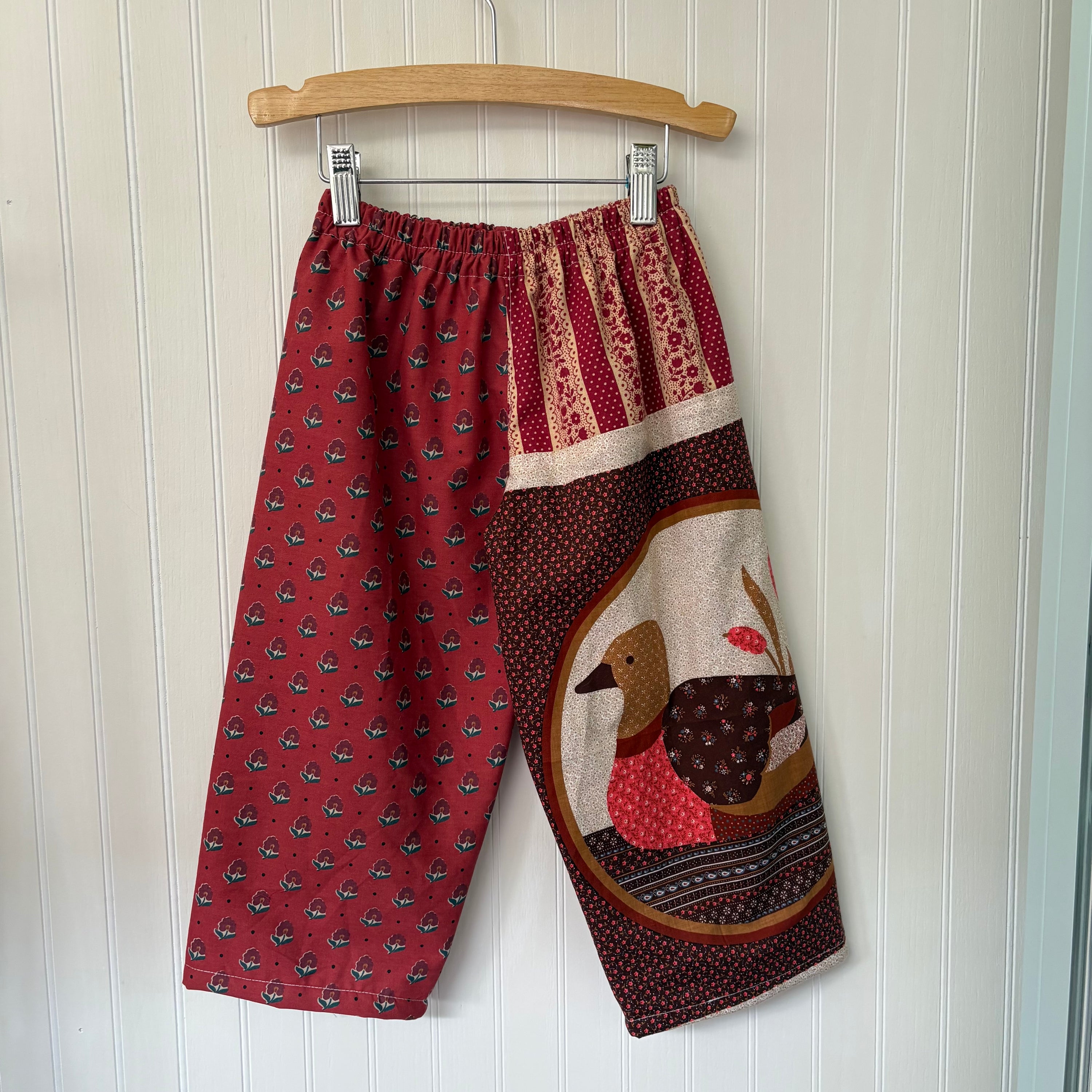 Mallard patchwork pants - 3T