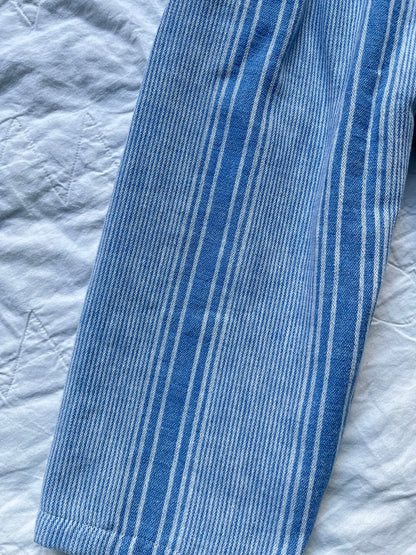 Blue striped pants - made to order