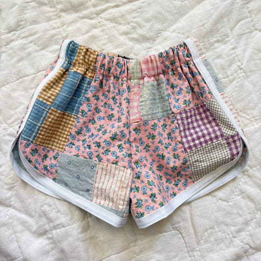 Quilt top track shorts - 2T