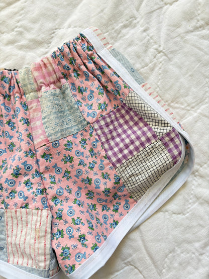 Quilt top track shorts - 2T