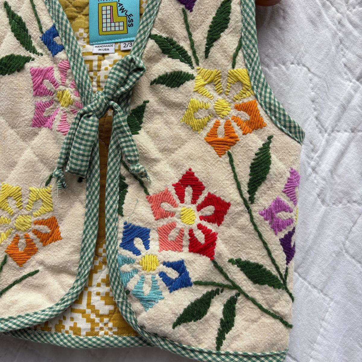 Embroidered floral vest - 2/3