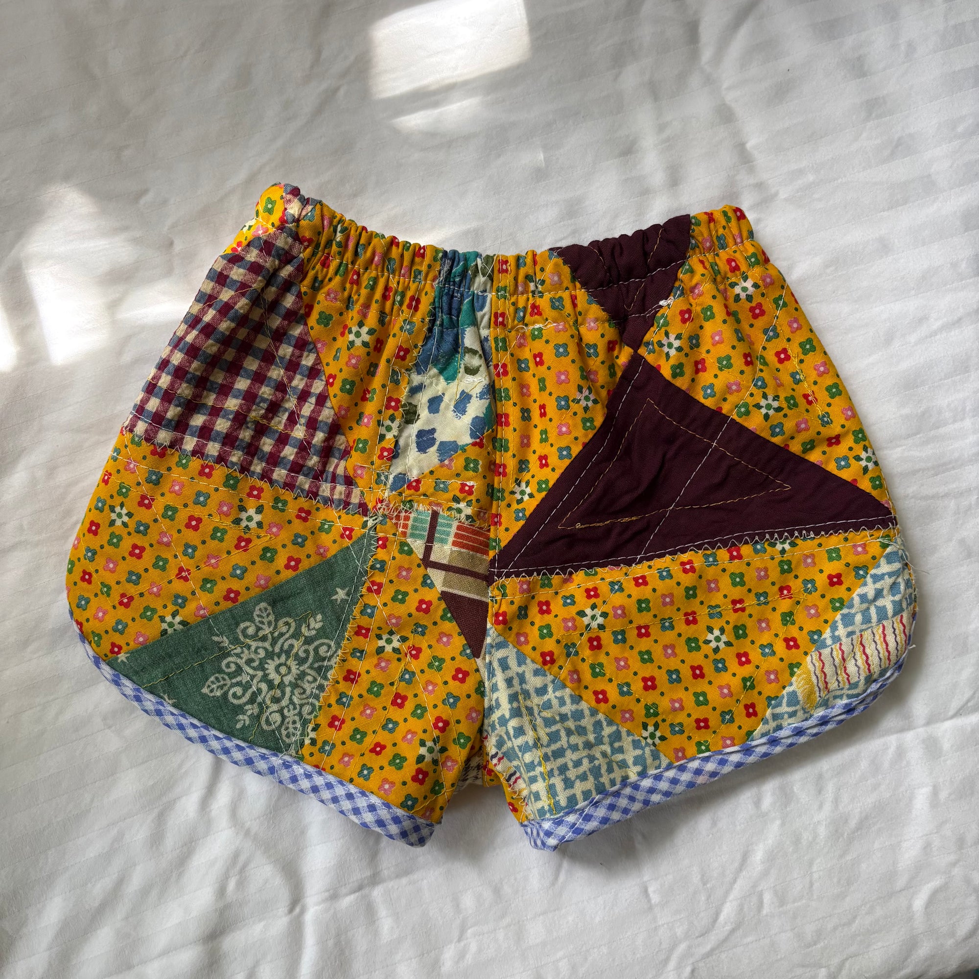 Quilt top track shorts - 2T