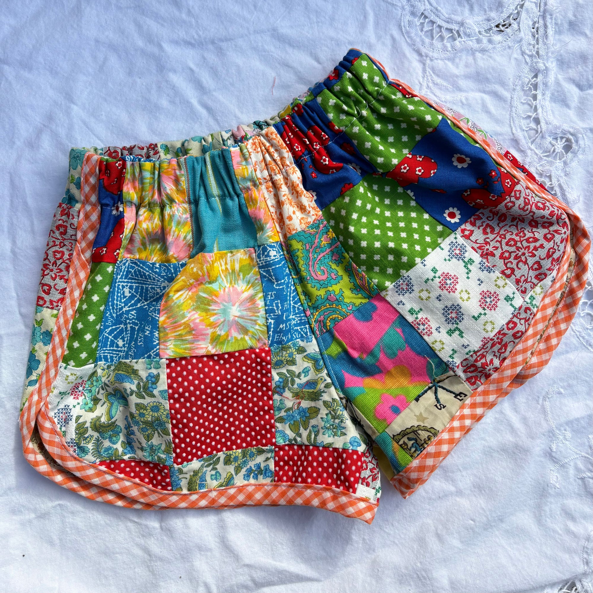 Quilt top track shorts - 3T