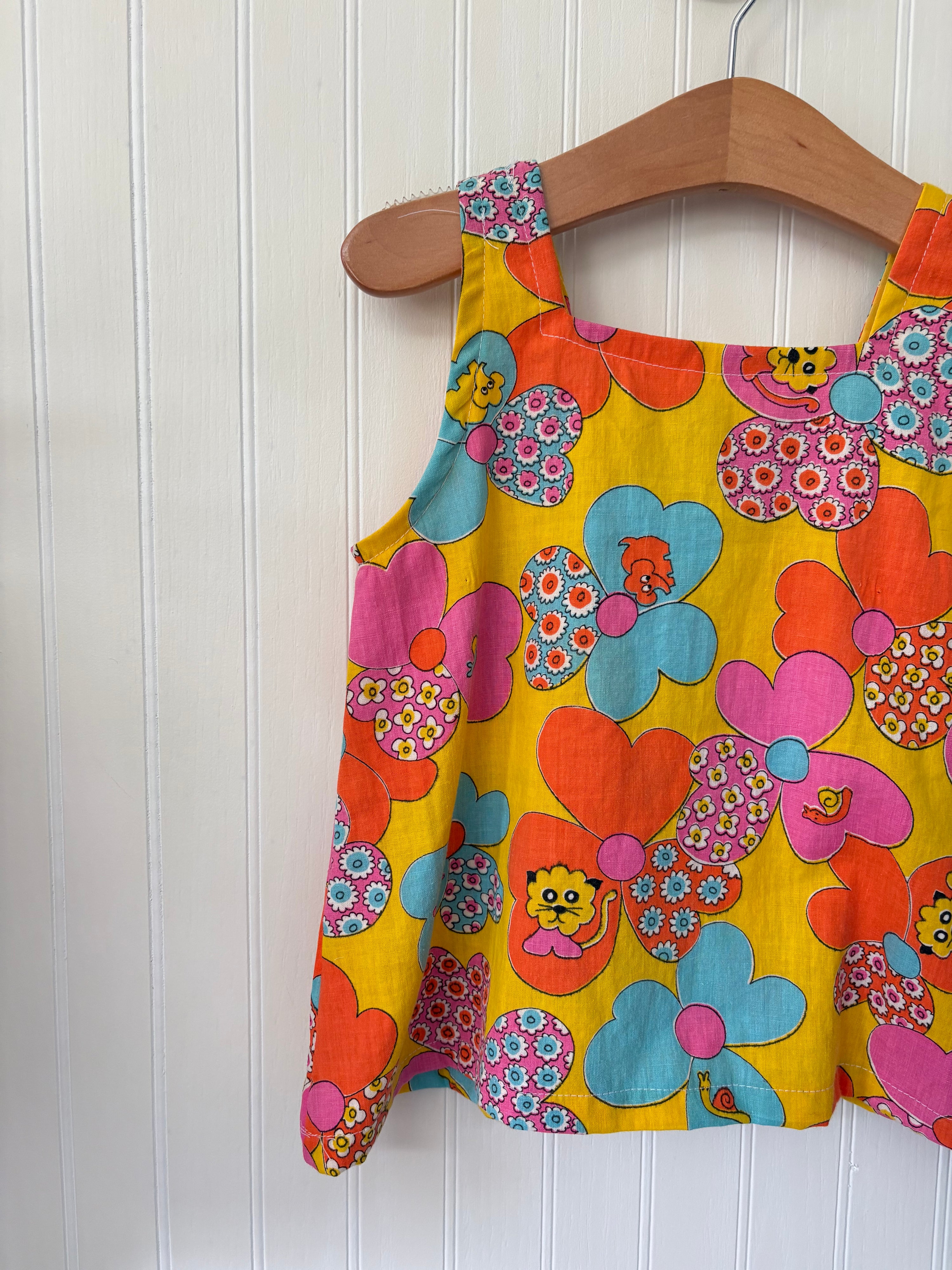 Juneberry lion tank - size 4