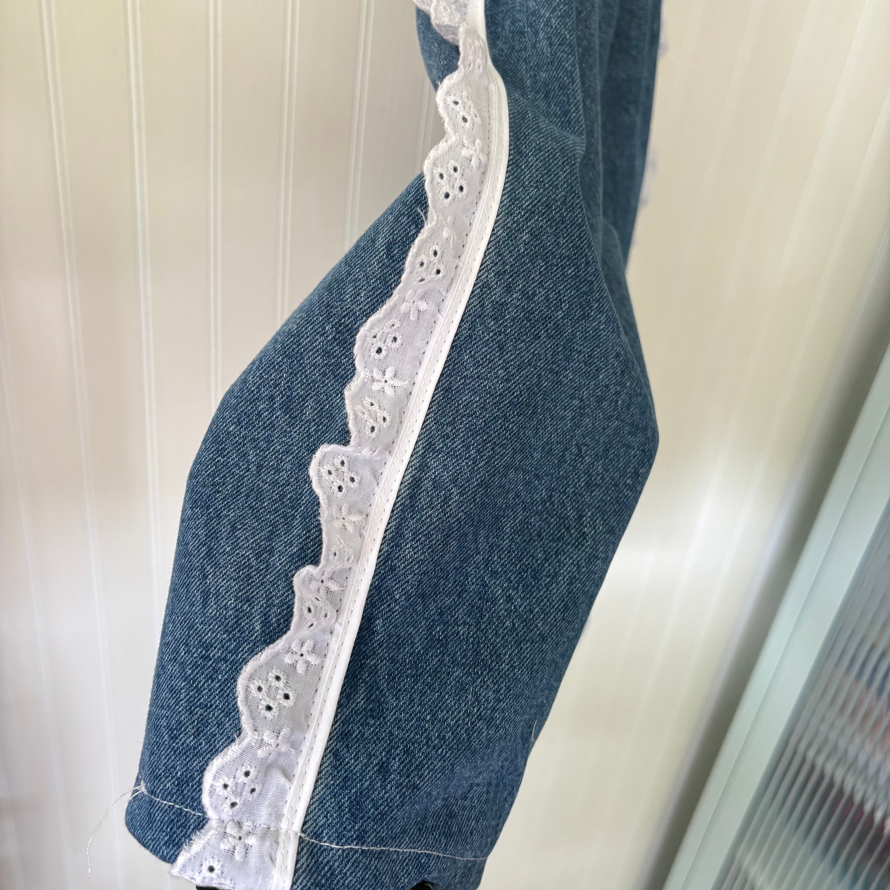 Eyelet trim denim - 2T