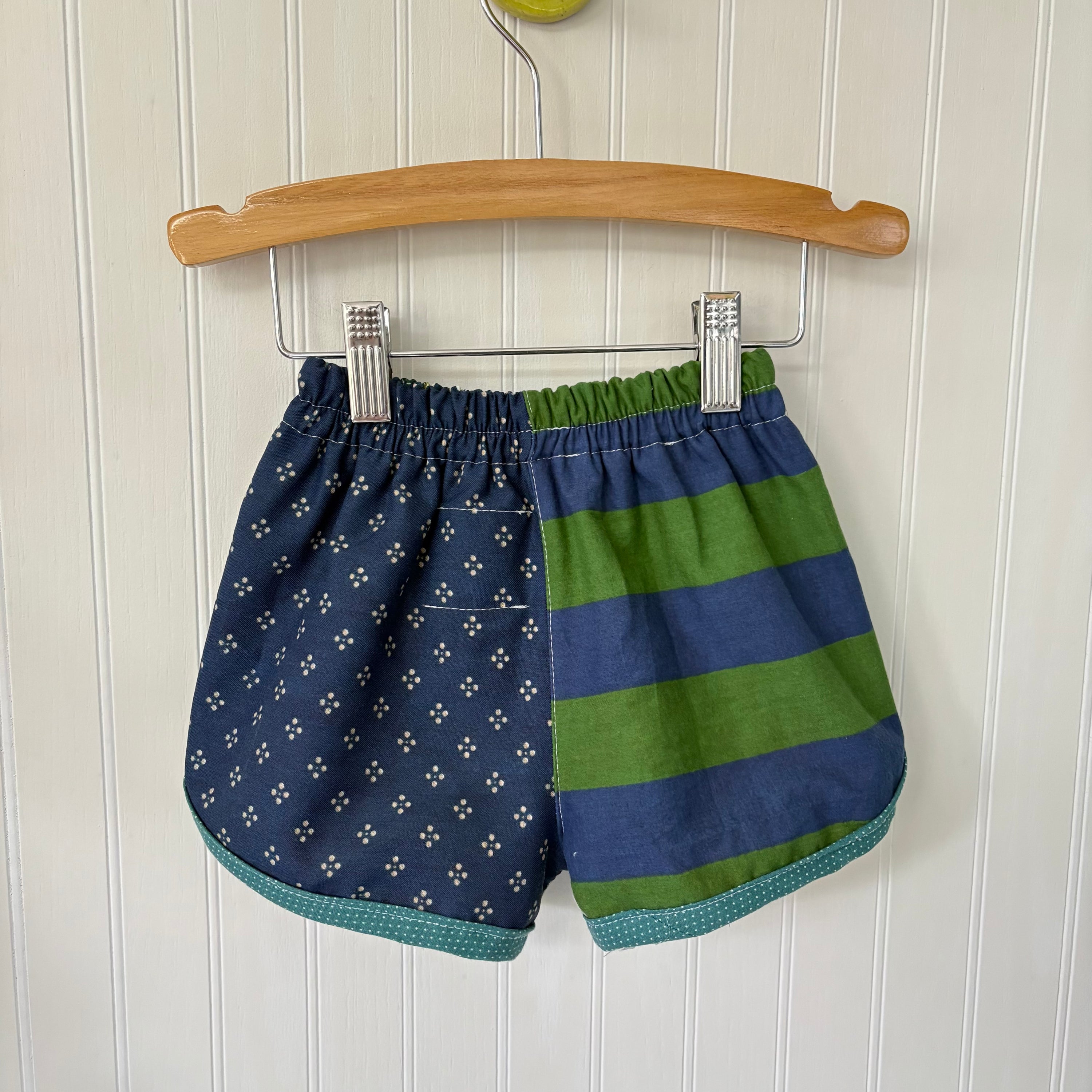 Patchwork track shorts - 2T