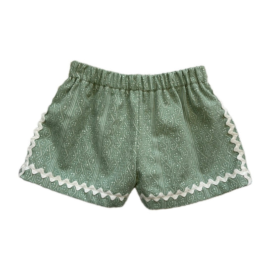 Soft zigzag picnic shorts - made to order