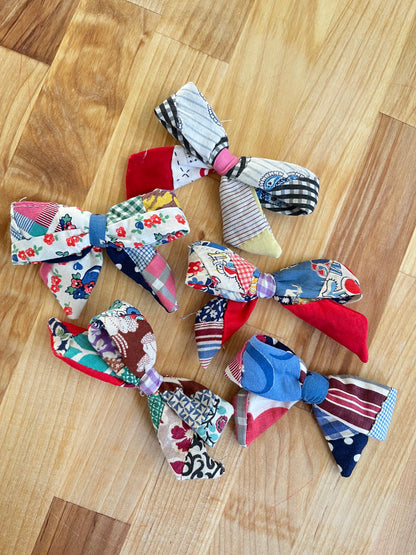 2 patchwork bows