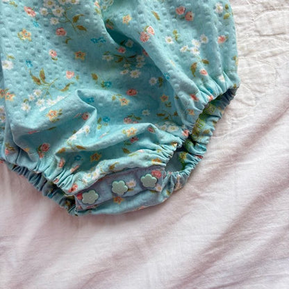 Ruffle bubble romper - 6/12m